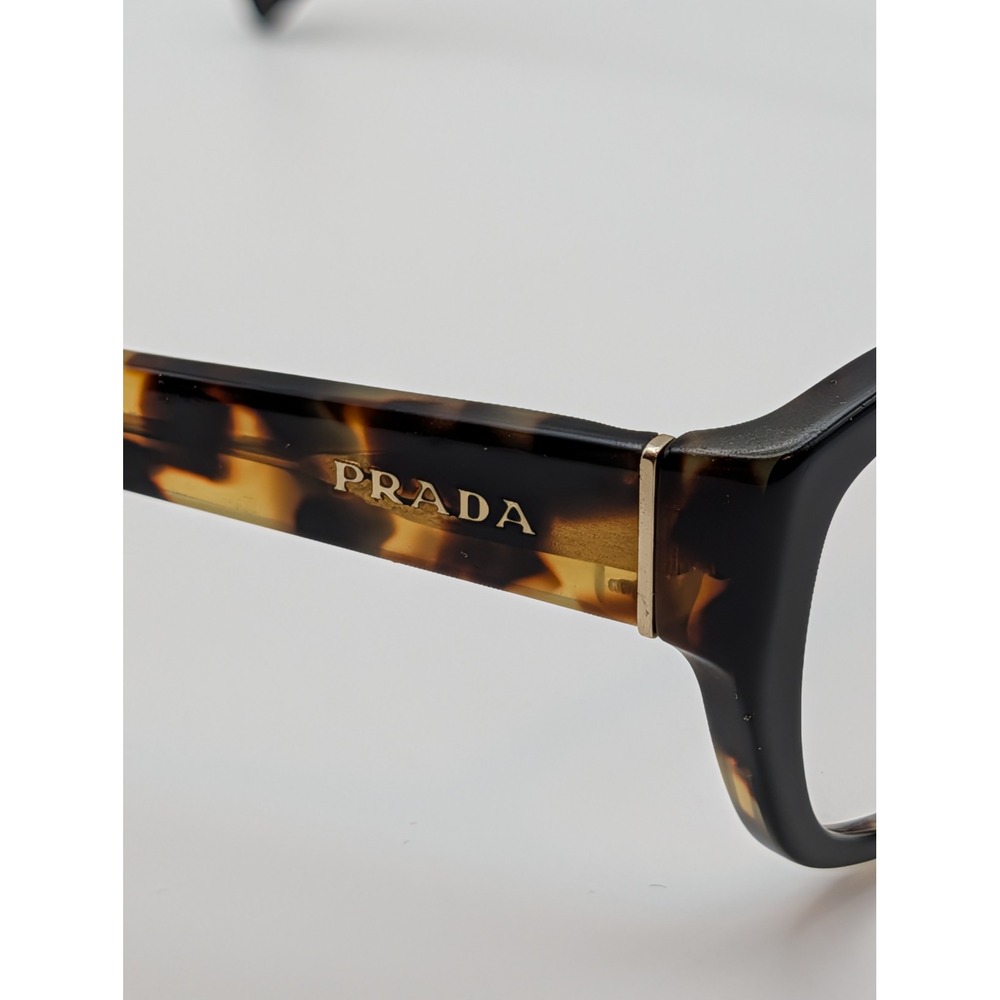 Prada Eyeglasses Frames Black Tortoise NAI-101 135 Made in Italy Mens Womens - Picture 6 of 16
